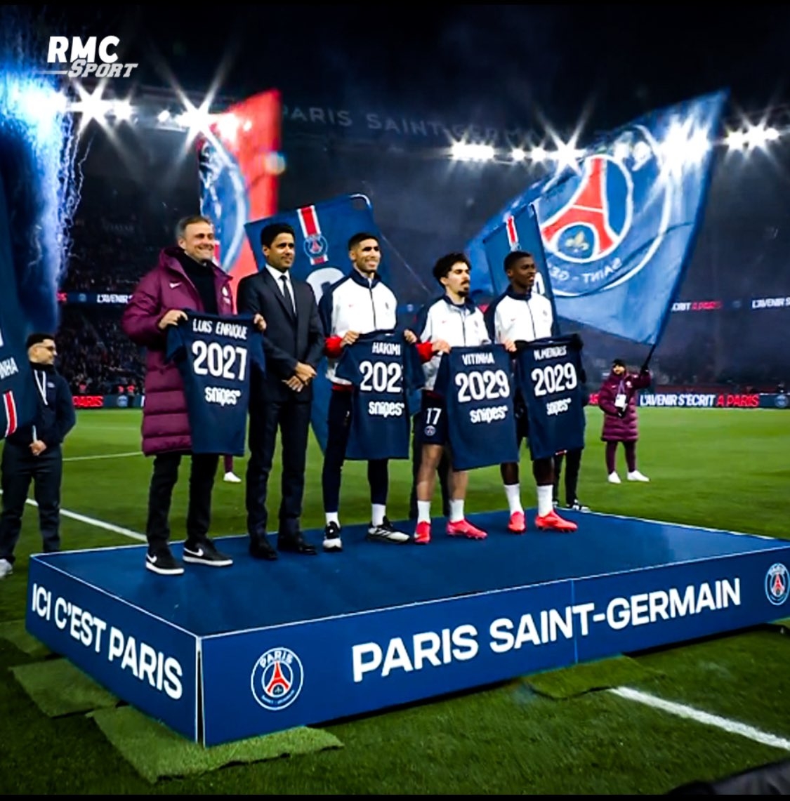  建隊龍骨在此！巴黎官方：恩里克&阿什拉夫&門德斯&維蒂尼亞續(xù)約