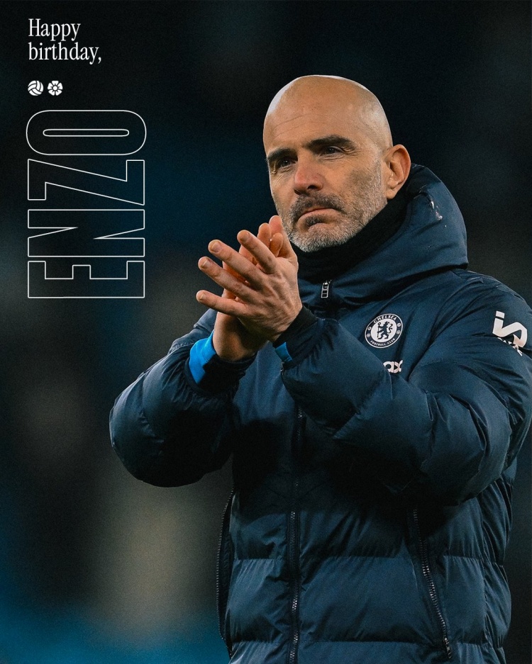  切爾西祝主帥馬雷斯卡45歲生日快樂，上任至今帶隊(duì)?wèi)?zhàn)績(jī)21勝7平8負(fù)