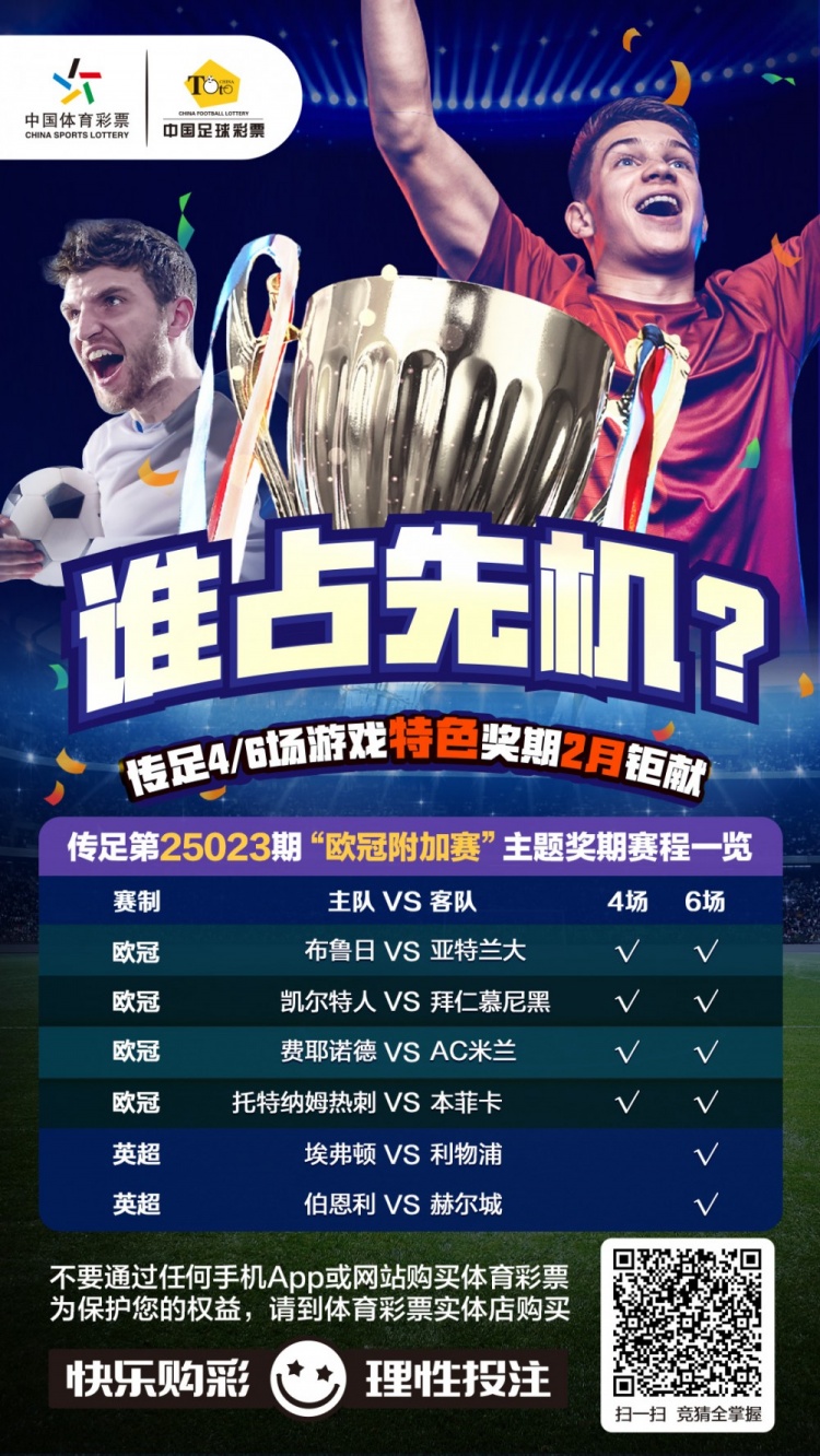  誰占先機？！傳足特色獎期第25023期聚焦歐冠附加賽