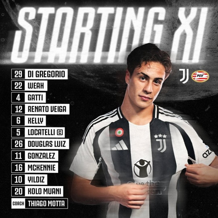  青春風(fēng)暴！尤文首發(fā)平均年齡25歲172天，是隊史歐冠淘汰賽最年輕