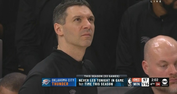  被森林狼壓制！雷霆全場沒有領(lǐng)先過 球隊本賽季首次