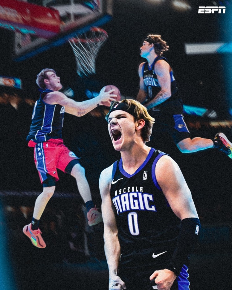  統(tǒng)治力！麥克朗扣籃大賽8次50分 追平阿隆-戈登并列歷史第一