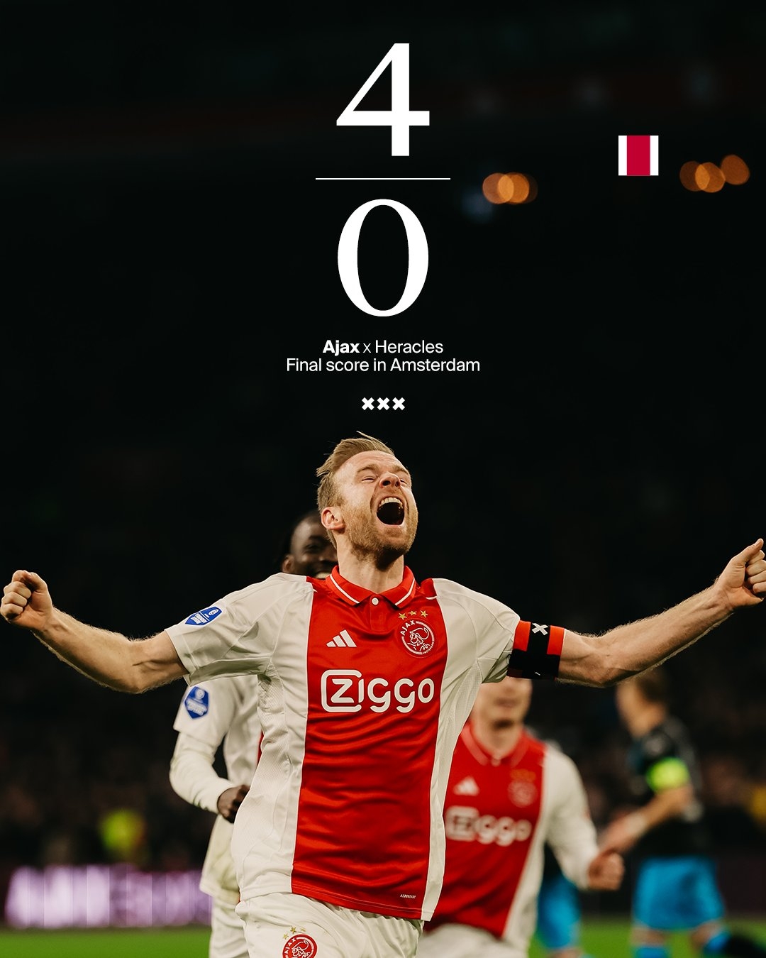  殺瘋了！賈府7連勝少賽一場2分領(lǐng)跑荷甲，埃因霍溫狂轟31腳憾平