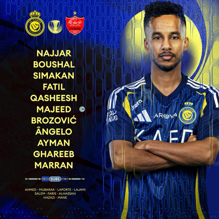  利雅得勝利亞冠首發(fā)：B羅、西馬坎先發(fā)，馬內(nèi)、拉波爾特替補(bǔ)