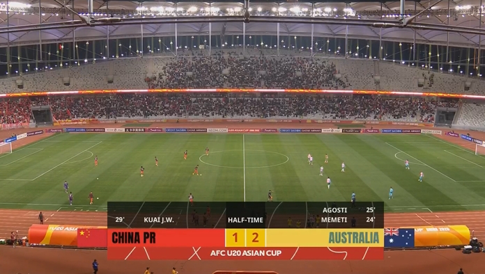  國(guó)青輪換6人&澳大利亞輪換9人！大家給國(guó)青上半場(chǎng)表現(xiàn)打幾分？