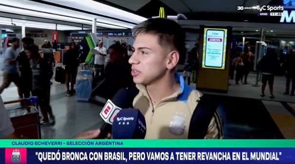  埃切維里：巴西挑釁我們，會在世青賽復仇！6-0時我們什么也沒做