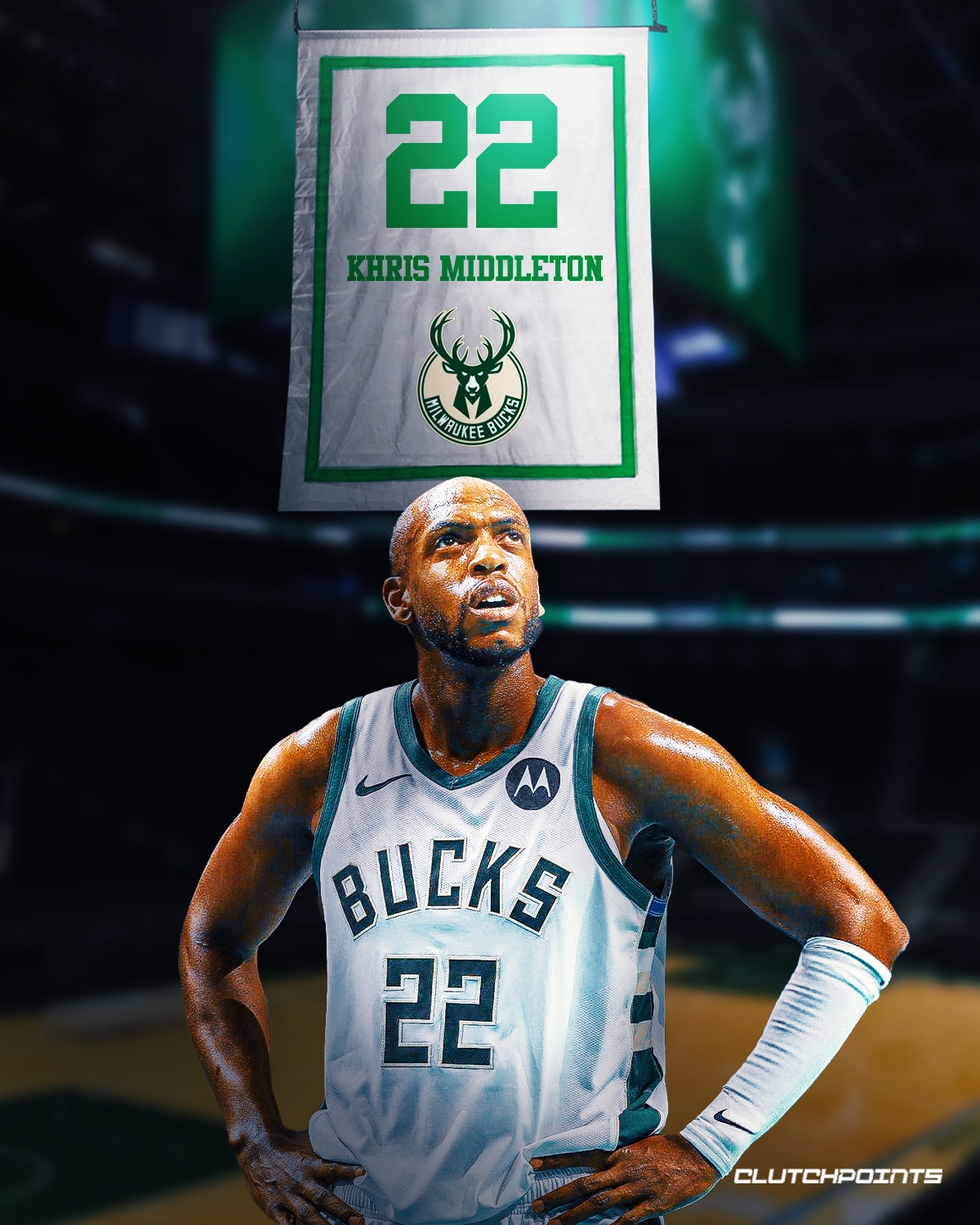  這個22號不能動！美媒：雄鹿是否應(yīng)退役米德爾頓球衣？