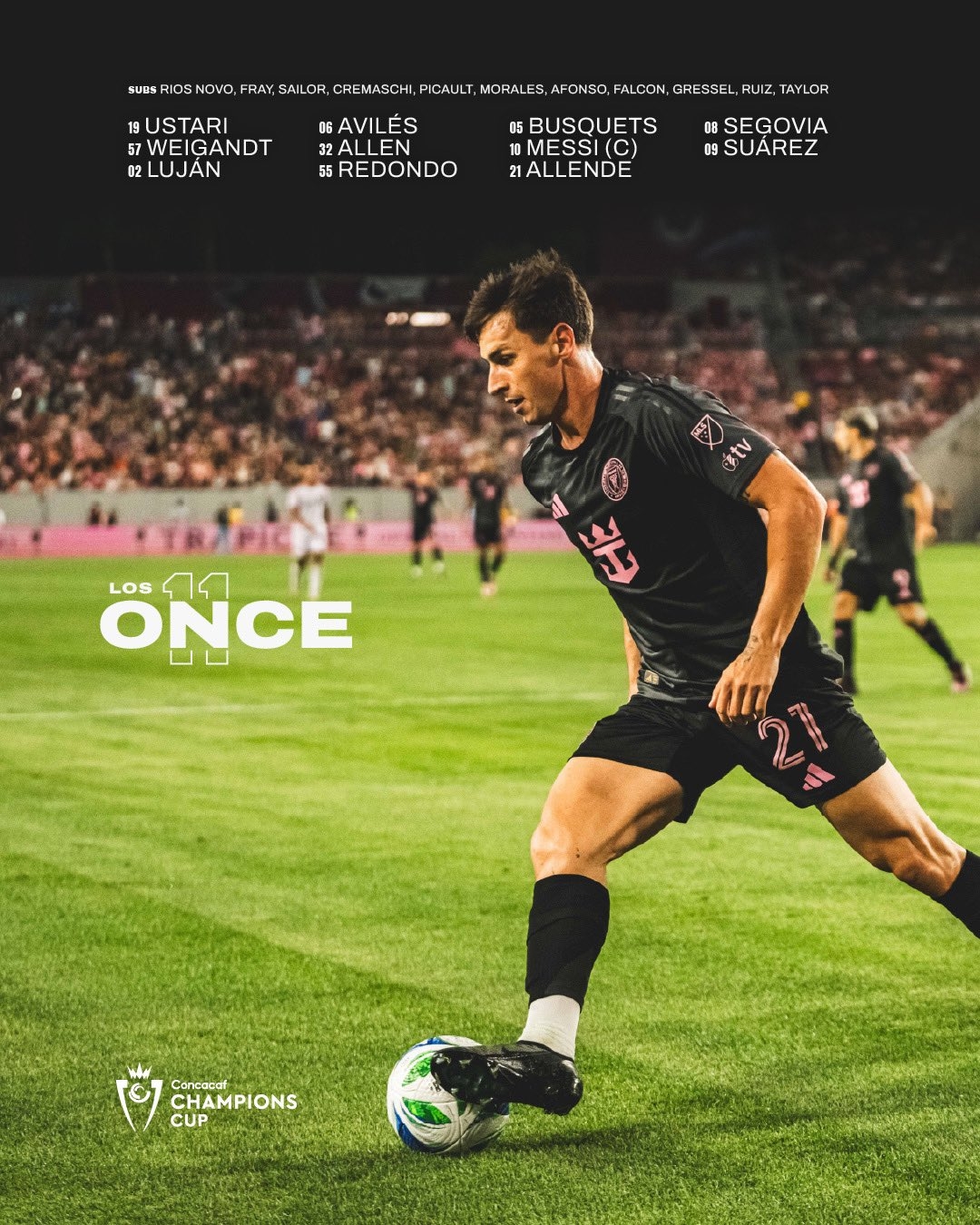  梅西領(lǐng)銜邁阿密新賽季首戰(zhàn)！邁阿密首發(fā)：梅西先發(fā)，蘇亞雷斯出戰(zhàn)