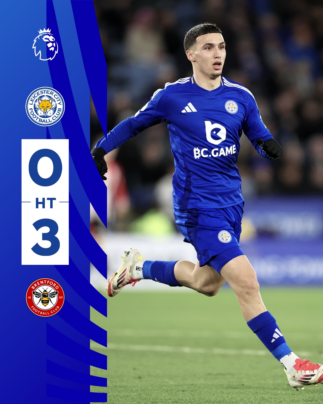  半場0-3！萊斯特若不進(jìn)球輸球，將主場6連敗0進(jìn)球創(chuàng)歷史最糟戰(zhàn)績