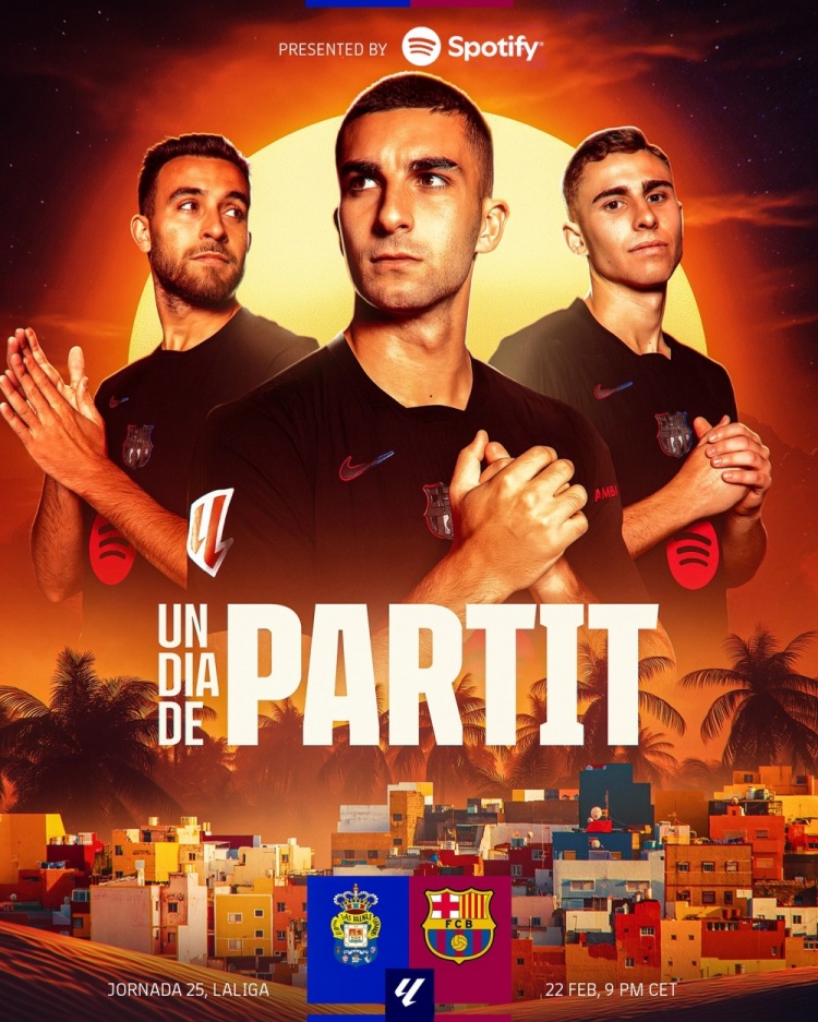  巴薩發(fā)布對陣?yán)古翣栺R斯海報(bào)：費(fèi)蘭、費(fèi)爾明、加西亞出鏡