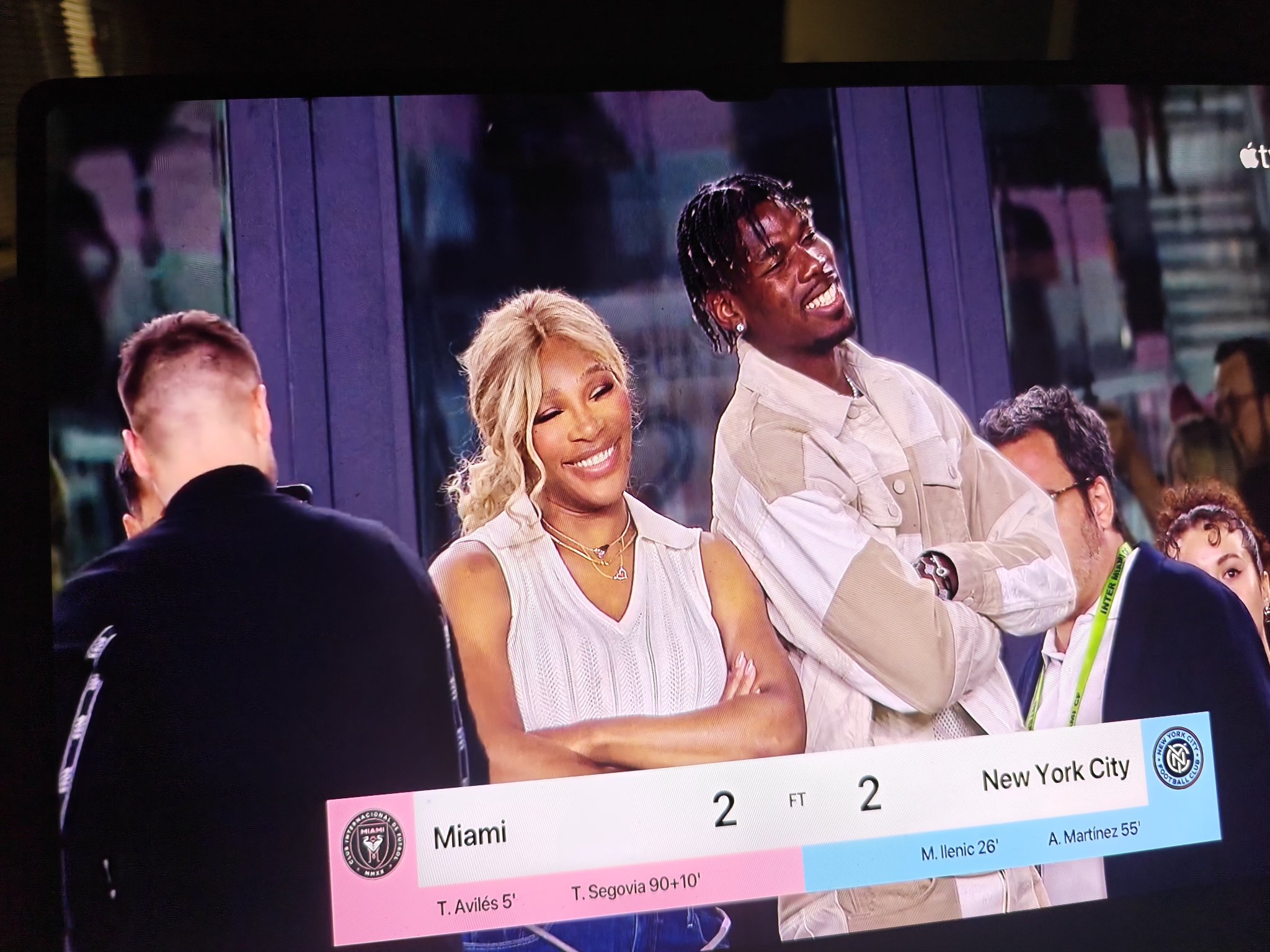  登陸MLS？博格巴現(xiàn)場(chǎng)見證梅西率隊(duì)絕平，他已1年半沒踢球&3月解禁