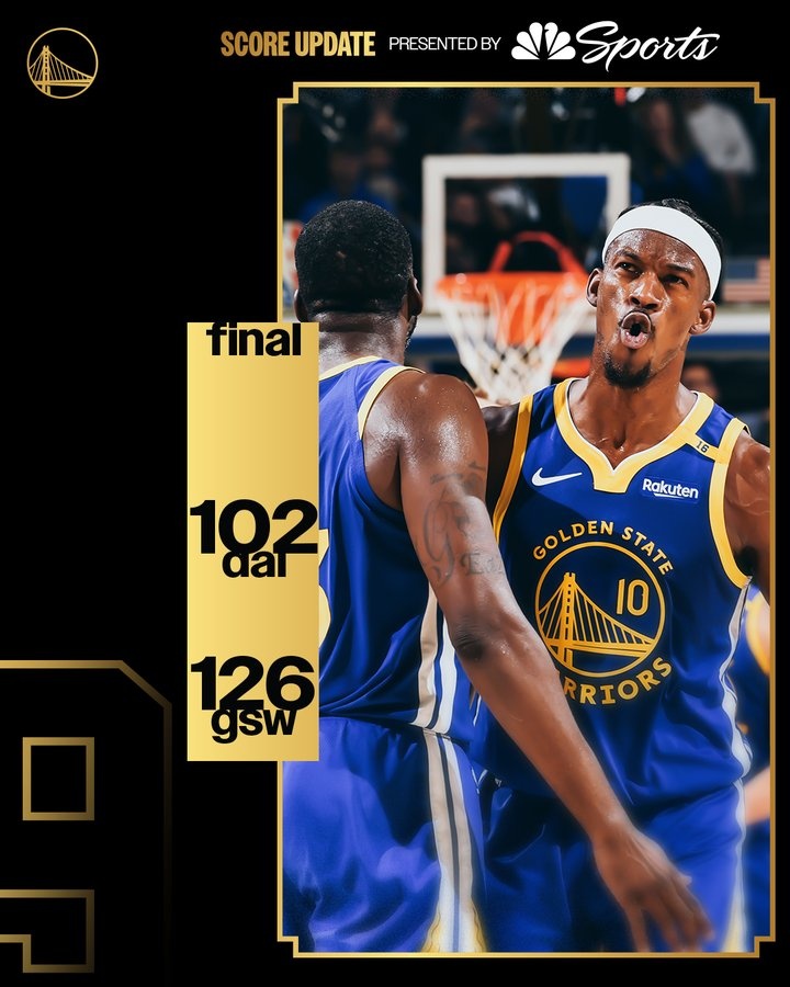  黑又硬！勇士官方曬贏球海報 追夢、巴特勒攜手登上封面