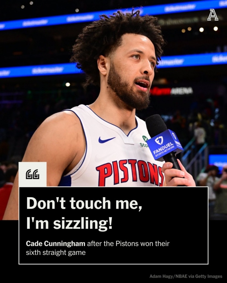  砍38分7板12助3帽率隊(duì)6連勝！康寧漢姆：別碰我 我現(xiàn)在熱得發(fā)燙