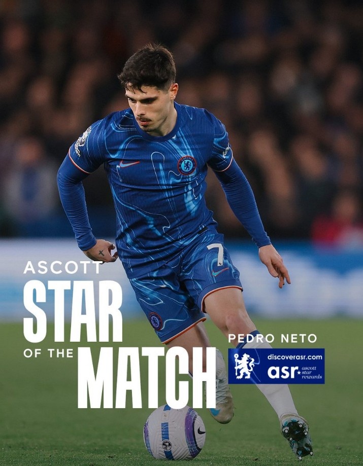  傳射建功！官方：內(nèi)托當(dāng)選切爾西4-0南安普頓隊(duì)內(nèi)最佳球員