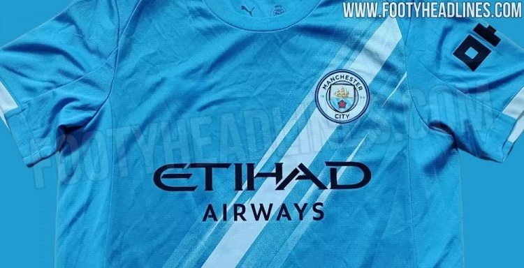  曼城下賽季球衣照曝光：主體天藍色，白色肩帶紋路點綴