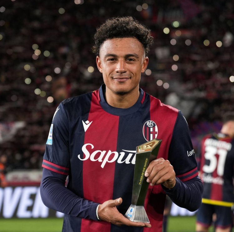  致勝破門！恩多耶當(dāng)選博洛尼亞2-1米蘭全場(chǎng)最佳球員