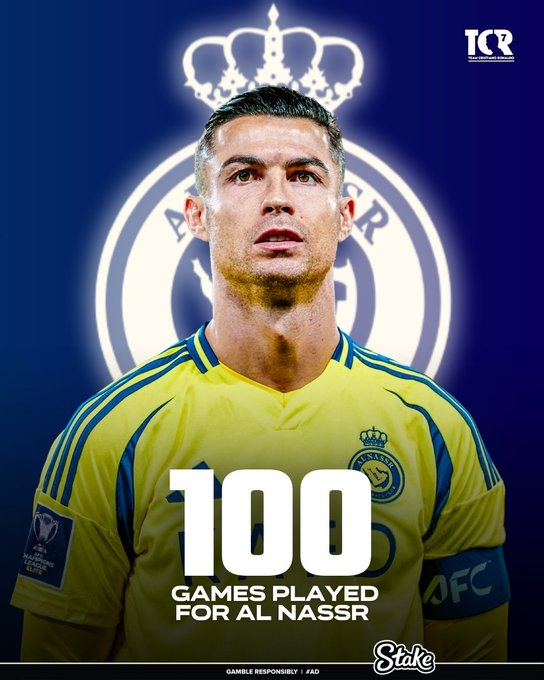  C羅迎利雅得勝利百場(chǎng)里程碑之戰(zhàn)，前99場(chǎng)89球19助