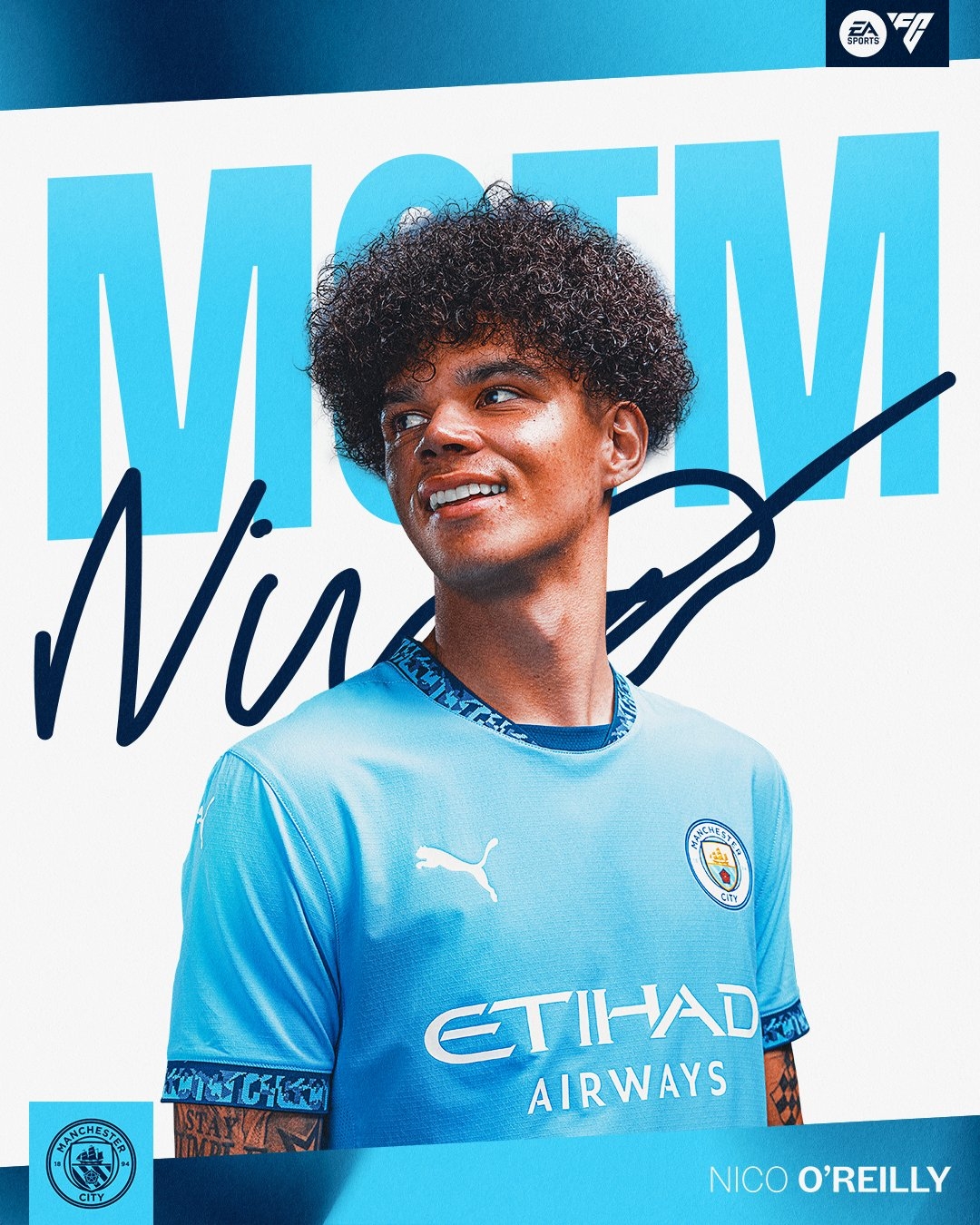  頭球梅開二度！奧賴?yán)?dāng)選曼城3-1普利茅斯隊內(nèi)最佳球員