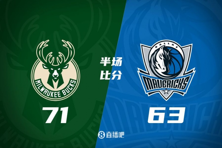  半場戰(zhàn)報：雄鹿領先獨行俠8分 字母哥15分5板5助 歐文16分