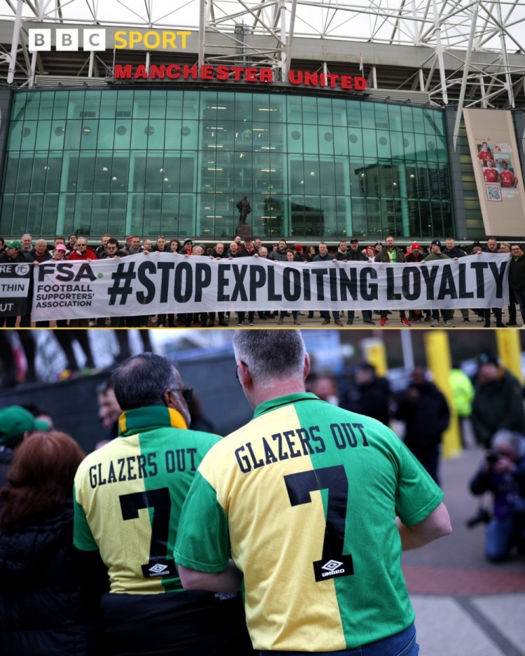  曼聯(lián)和富勒姆球迷賽前聯(lián)合抗議票價上漲，也有球迷繼續(xù)抵制格雷澤