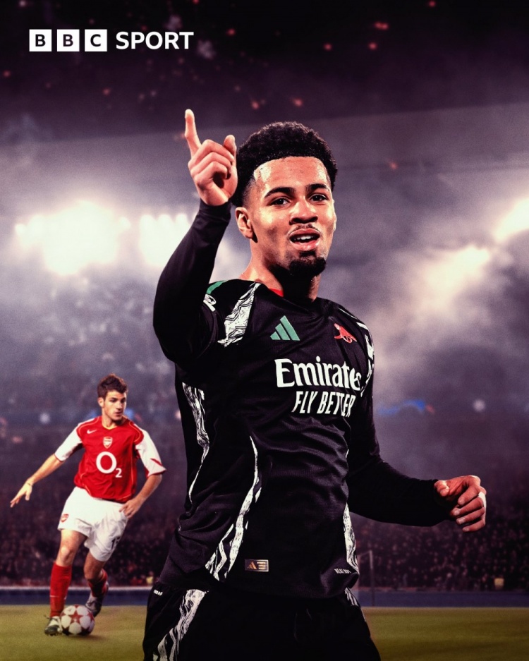  17歲348天?恩瓦內(nèi)里成槍手第2年輕歐冠淘汰賽出場(chǎng)球員，僅次小法