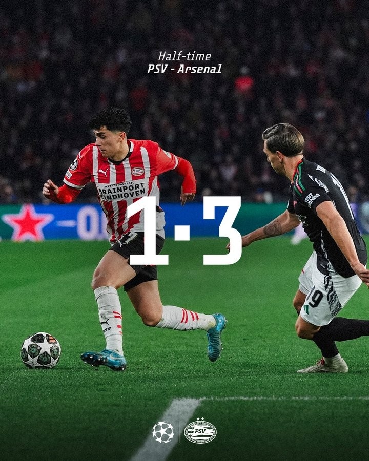  埃因霍溫31分鐘0-3落后是隊史歐戰(zhàn)第2快，僅次于1979年5分鐘0-3