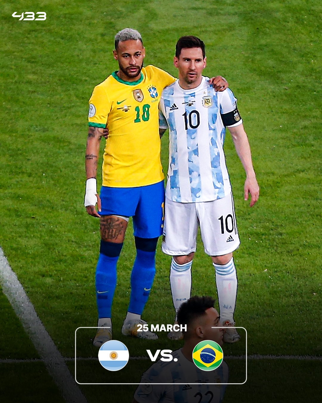  焦點(diǎn)戰(zhàn)老友重逢！內(nèi)馬爾重回國(guó)家隊(duì)，本月底將戰(zhàn)梅西領(lǐng)銜的阿根廷