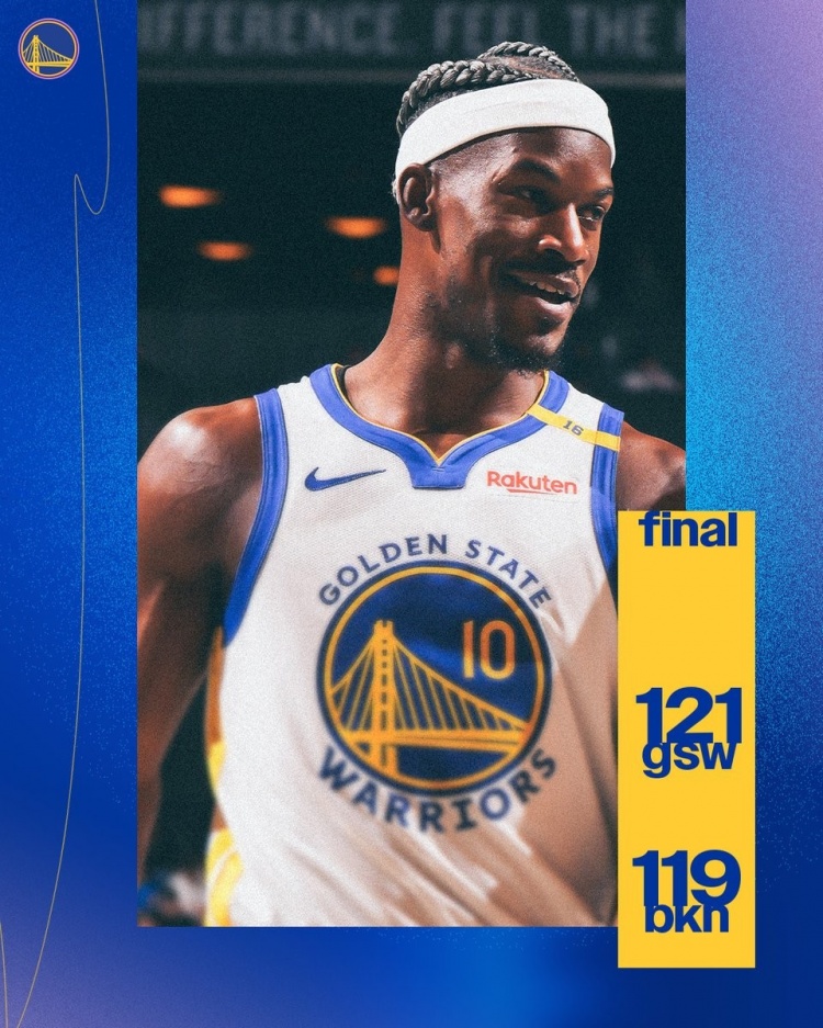  砍25分6助3斷！勇士官方贏球海報封面人物：巴特勒