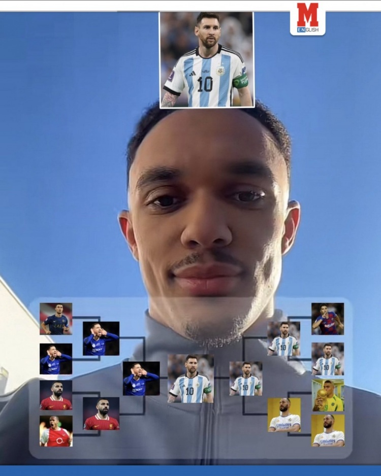  阿諾德在表格游戲中選了梅西為GOAT，C羅比不過(guò)阿扎爾