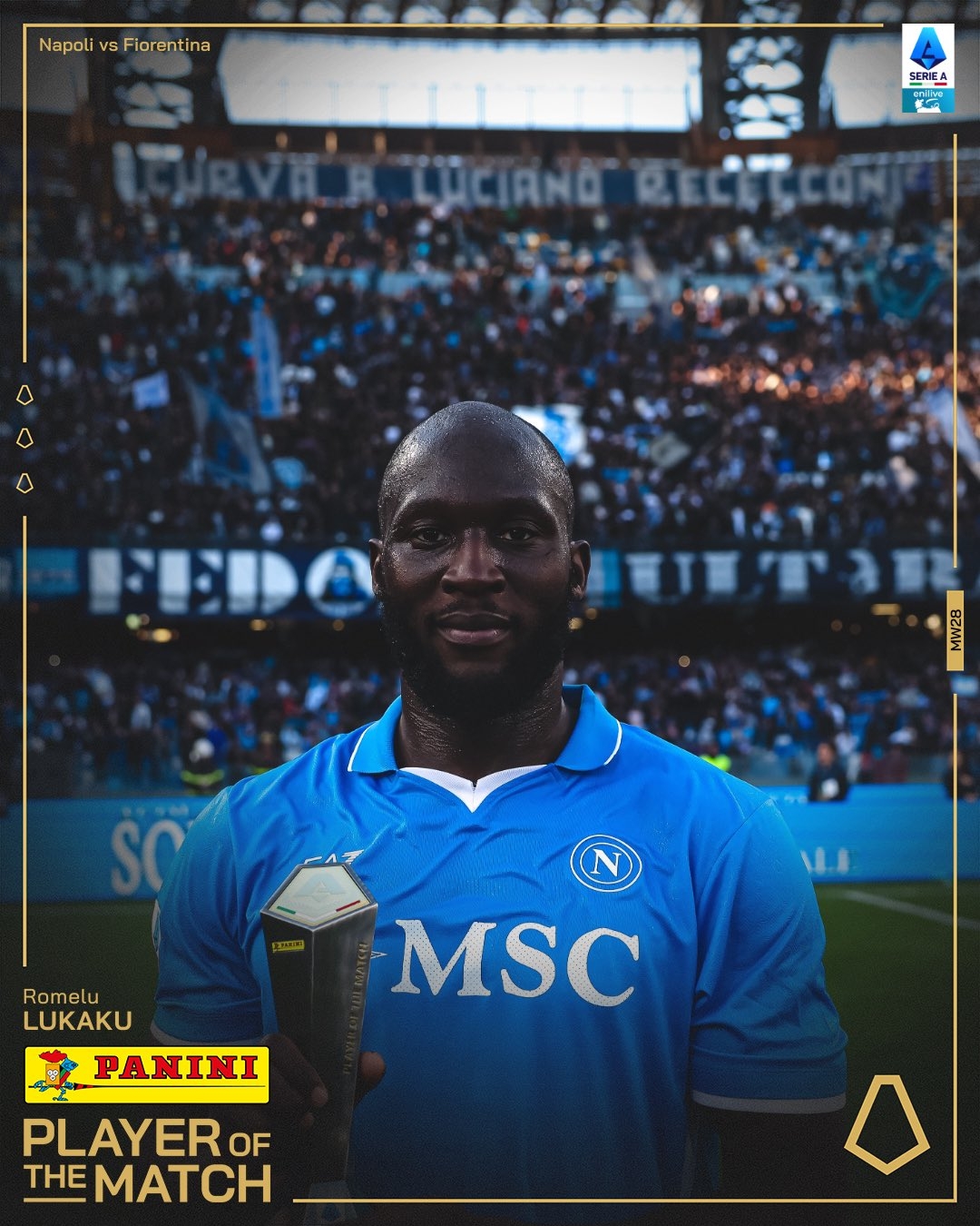  傳射建功！意甲官方：盧卡庫當(dāng)選那不勒斯2-1佛羅倫薩全場最佳