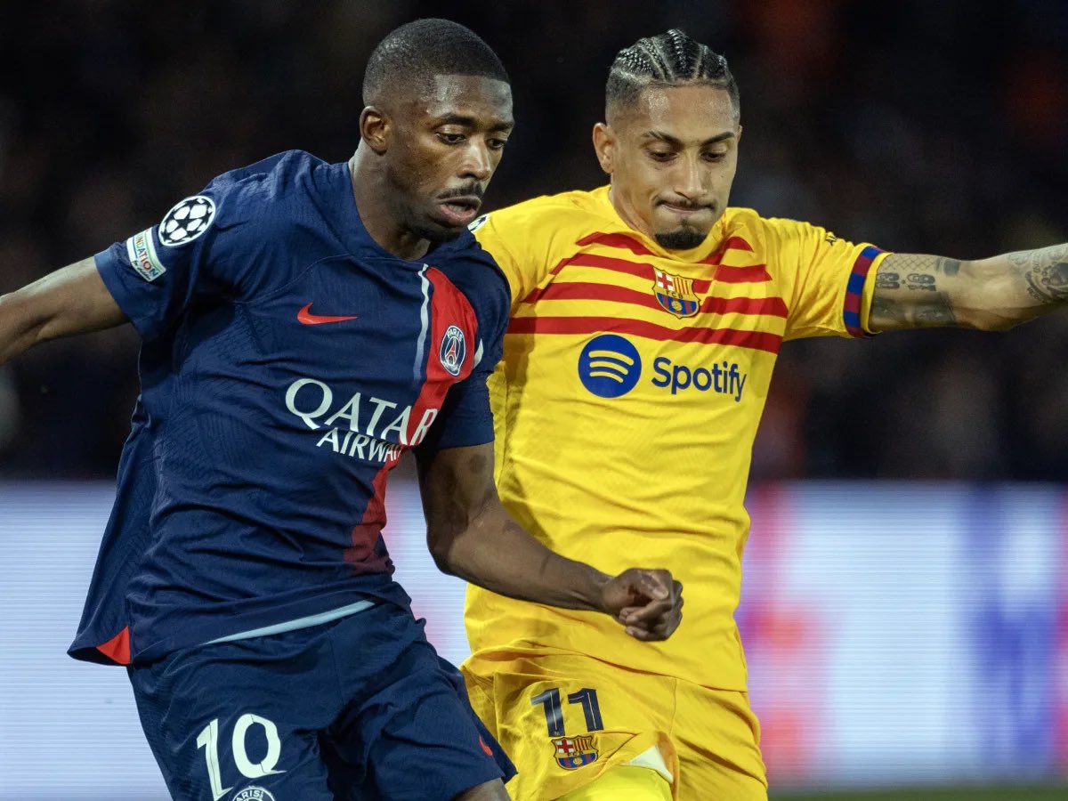  金球之爭！登貝萊29球7助，拉菲尼亞27球17助，雙雙沖擊四冠王