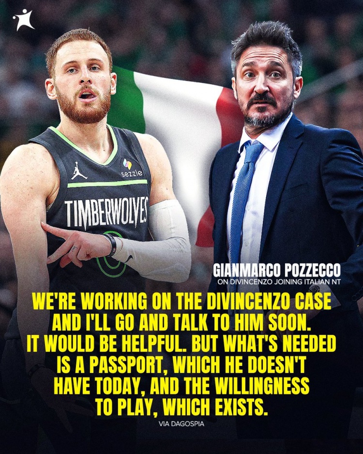  意大利男籃主帥：我們正歸化迪文岑佐 他有意愿但現(xiàn)在沒有護照