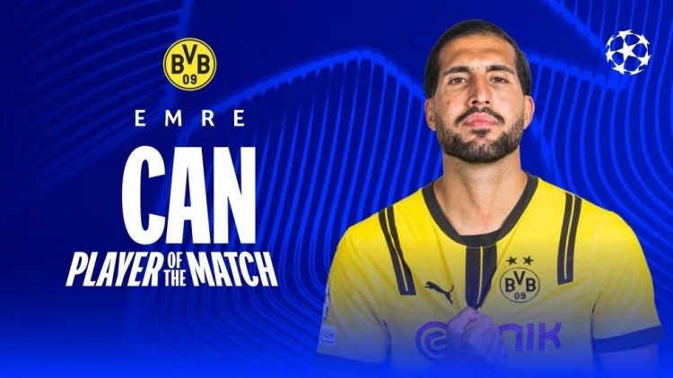  官方：埃姆雷-詹當(dāng)選全場最佳，點射扳平+6解圍2攔截3搶斷