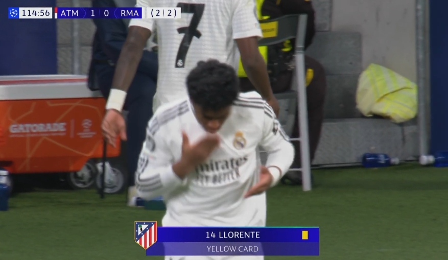  皇馬第115分鐘換人，維尼修斯下恩德里克上！