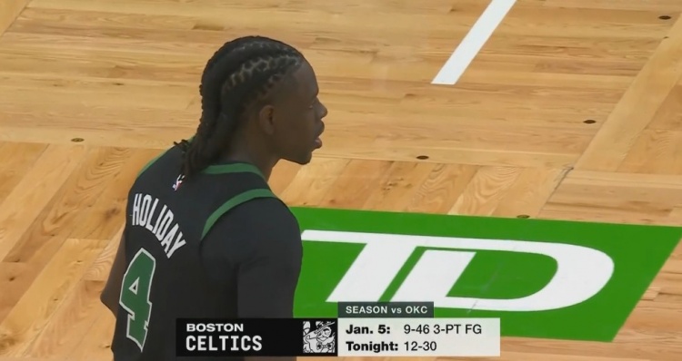  火力全開！綠軍上次打雷霆全場一共命中9個三分 今天首節(jié)就9記！