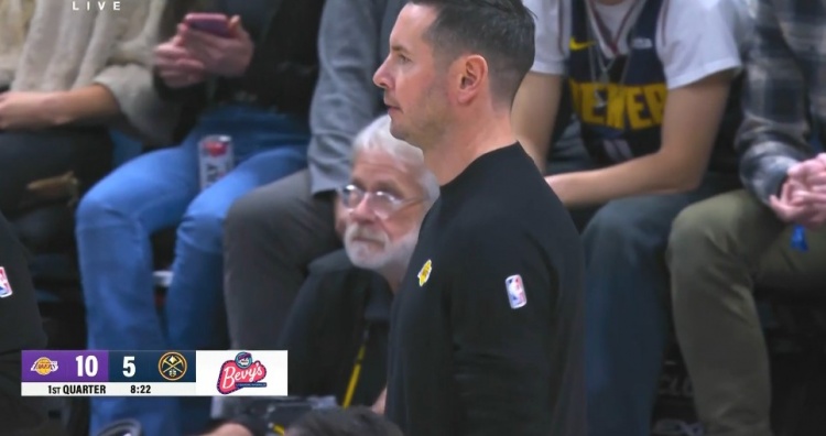  反客為主！喬丹-古德溫拼下前場(chǎng)板拋投命中 湖人開場(chǎng)10-5打停掘金