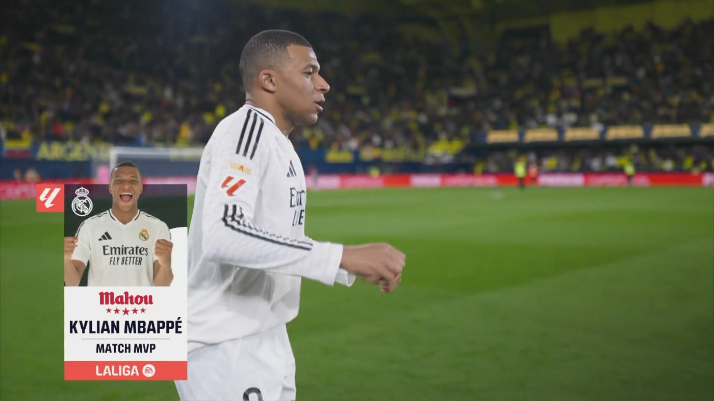  梅開二度！官方：姆巴佩當(dāng)選黃潛vs皇馬全場(chǎng)最佳球員