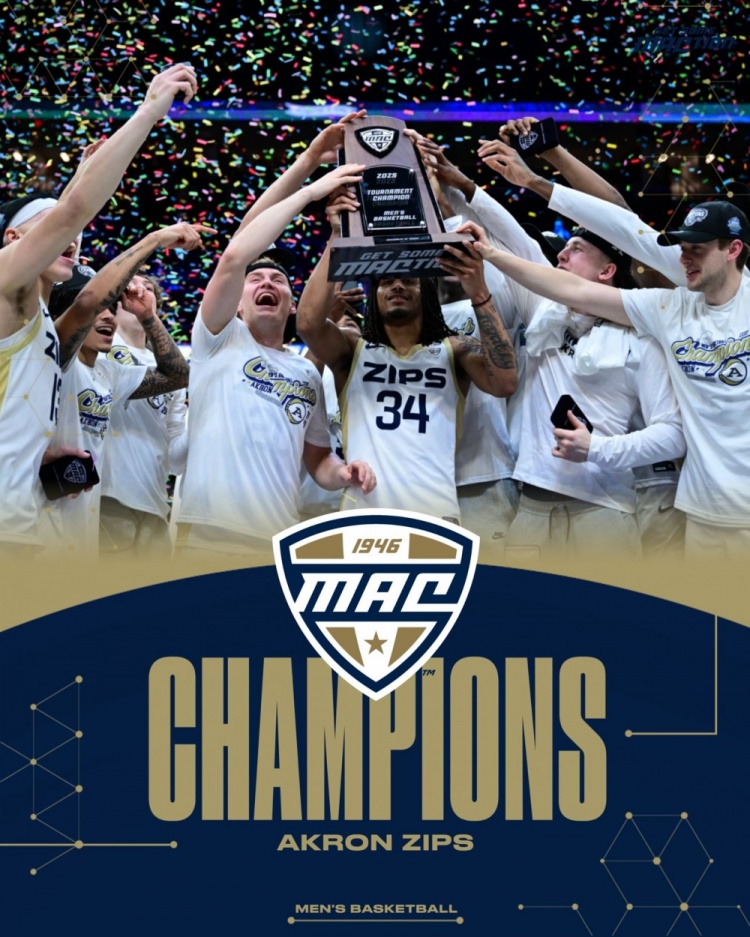  詹姆斯祝賀阿克倫大學賽區(qū)奪冠晉級NCAA全國賽：恭喜家鄉(xiāng)球隊！