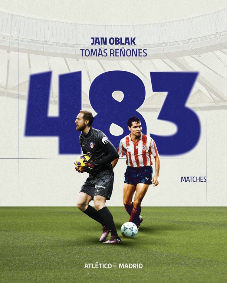  483場！奧布拉克追平托馬斯-雷諾內(nèi)斯，并列隊史出場榜第3名