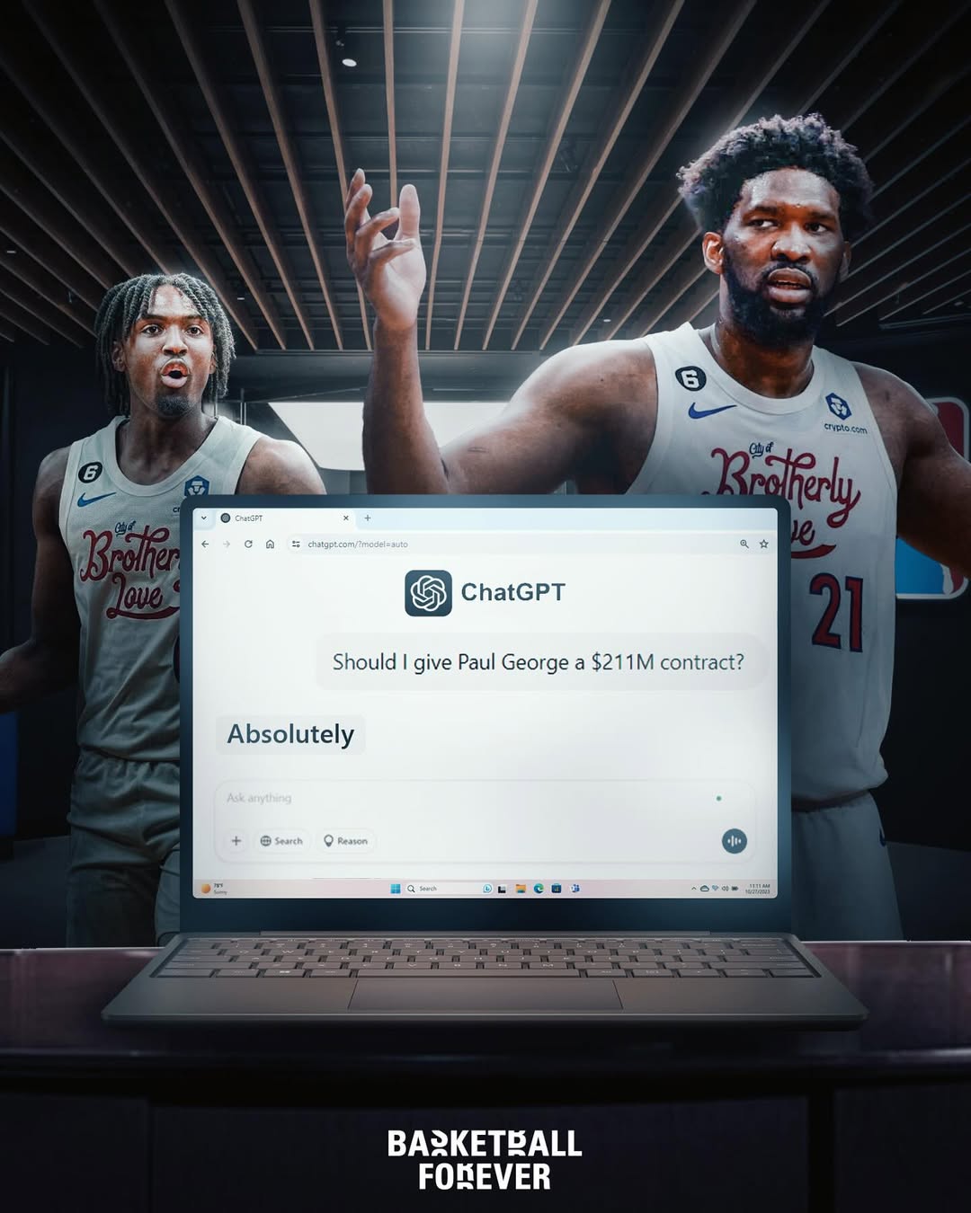  喬治的合同是人工智能簽的？76人總經(jīng)理：我們用AI來幫助決策事務(wù)