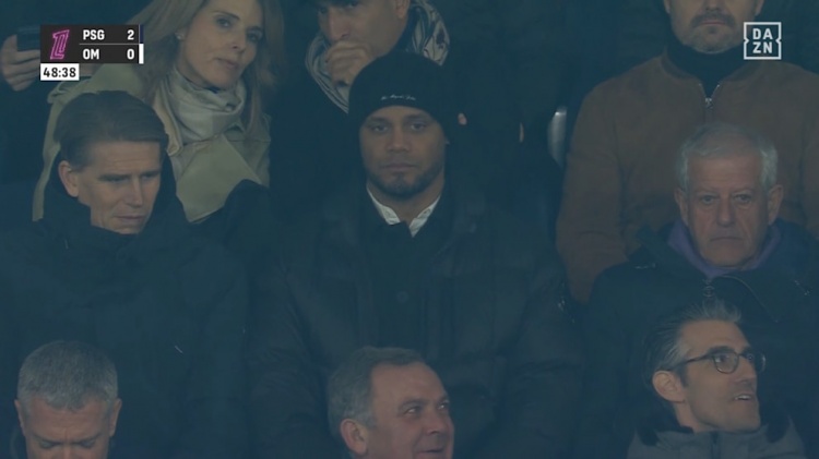  孔帕尼觀戰(zhàn)巴黎vs馬賽，法爾克：拜仁不愿回應(yīng)，可能涉及考察球員