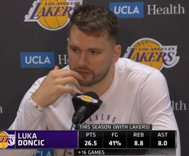  略微出手！東契奇本賽季在湖人場均26.5分8.8板8助1.9斷