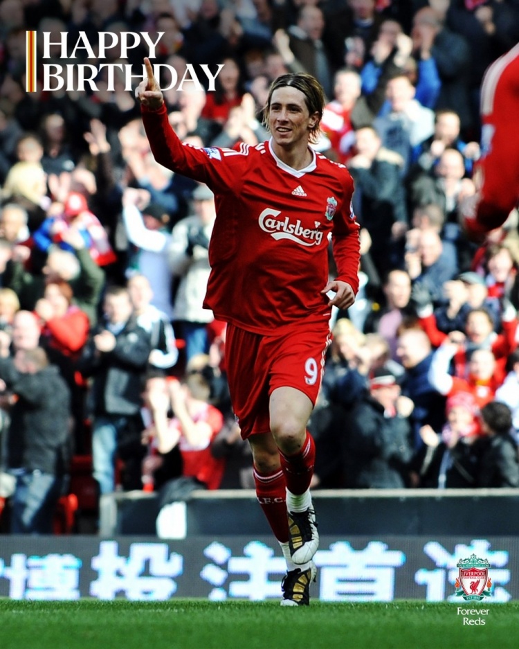  利物浦祝托雷斯41歲生日快樂，球員為紅軍出戰(zhàn)142場(chǎng)81球19助