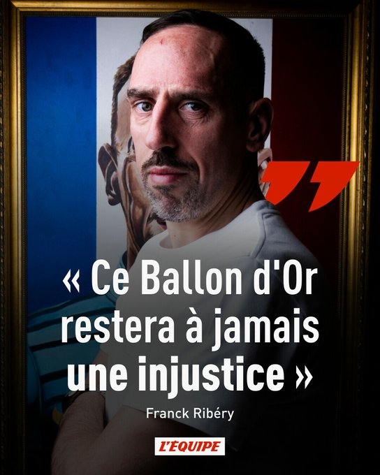  意難平！里貝里再談2013年金球：永遠(yuǎn)不公正，永遠(yuǎn)不理解為何延期