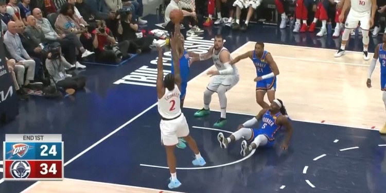  暫時(shí)壓制聯(lián)盟第一！快船首節(jié)34-24領(lǐng)先雷霆10分