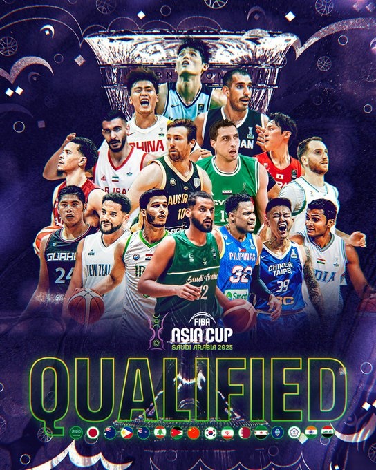  男籃亞洲杯官推發(fā)布16強(qiáng)海報(bào)：趙睿登上封面