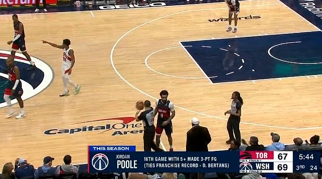  當(dāng)家球星！普爾本賽季已有16場命中5+三分 追平貝爾坦斯隊(duì)史紀(jì)錄