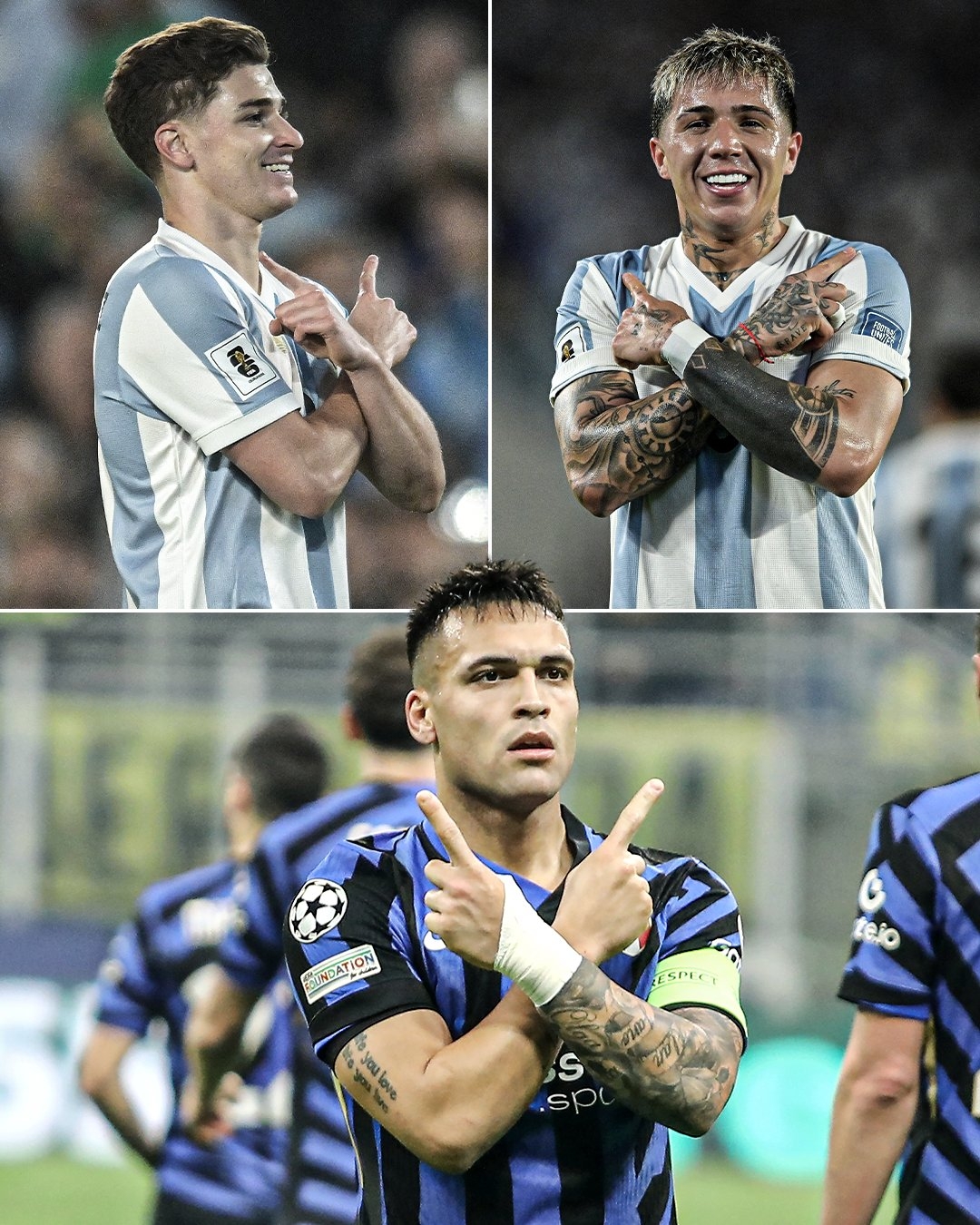  我們都是勞塔羅！小蜘蛛與恩佐進(jìn)球后均模仿勞塔羅標(biāo)志性慶祝