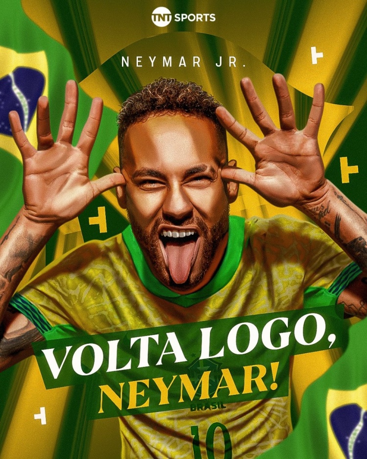  有他會不一樣嗎？TNT社媒曬內(nèi)馬爾海報：我們太想你了！