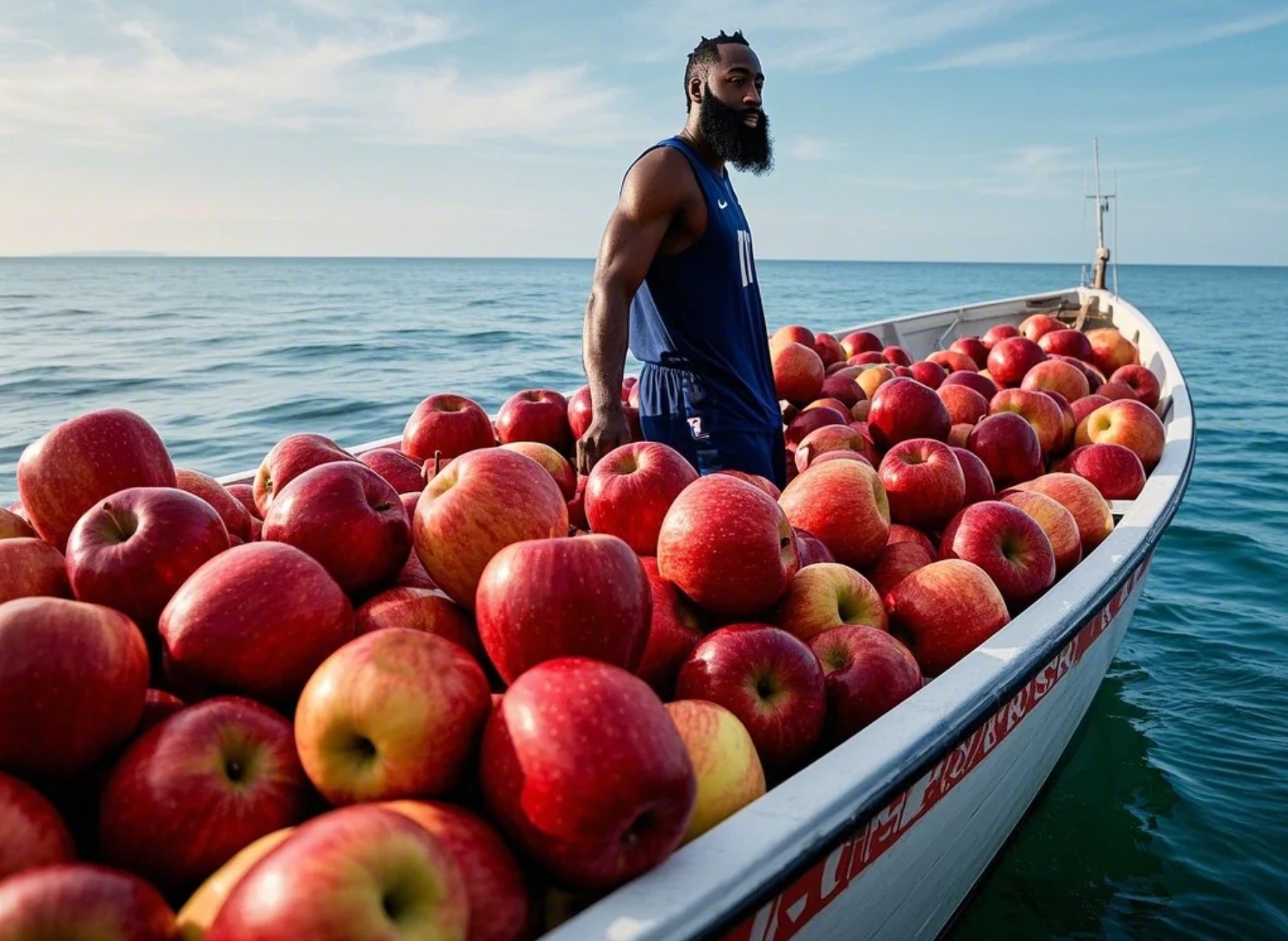  【AI繪圖】進(jìn)貨了！老登從紐約大蘋果城拉一船蘋果成功歸來~